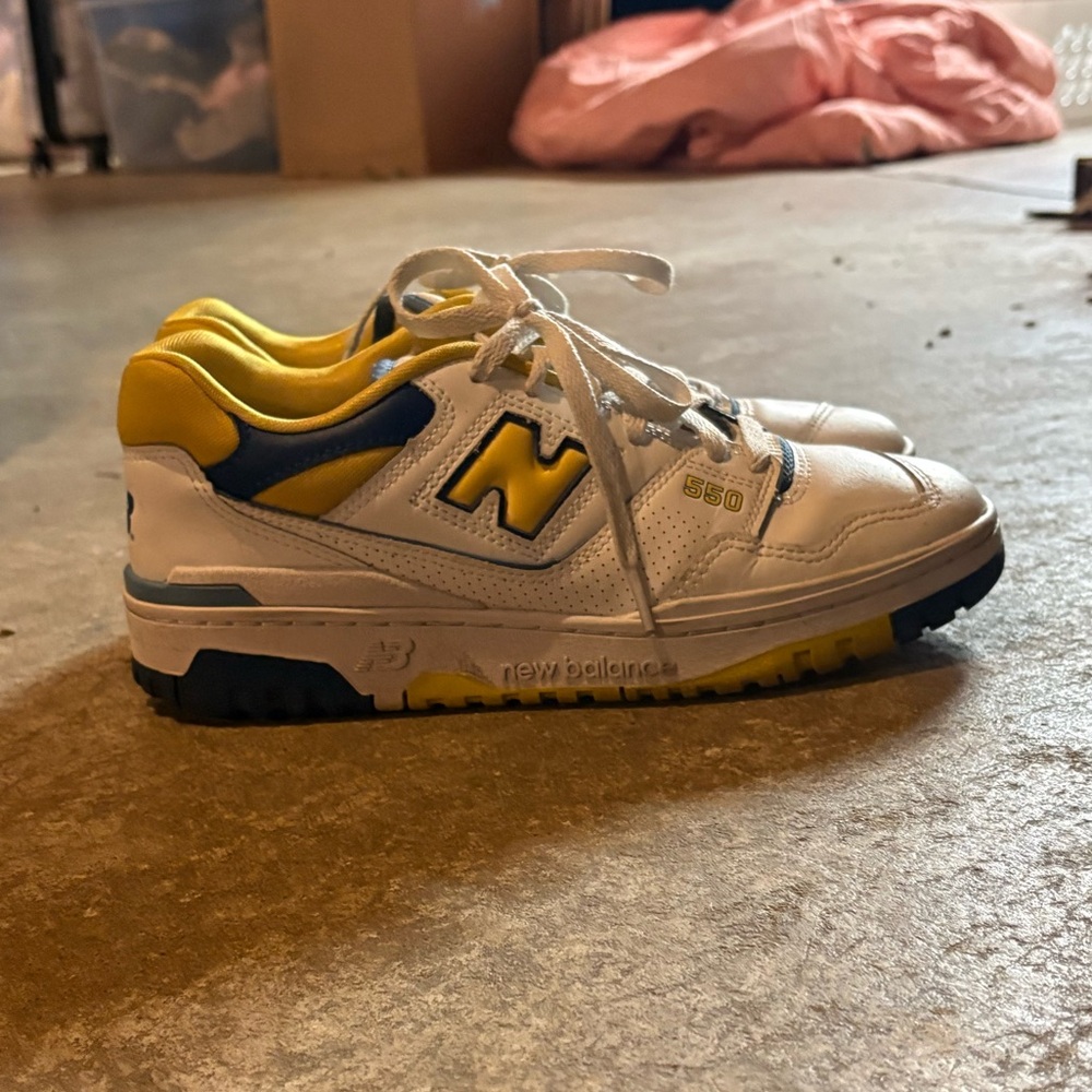 New Balance 550’s Blue and Yellow Sneakers